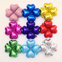 Four-wheel aluminum film balloon arch balloon shop celebration opening window birthday wedding arrangement balloon heart-shaped aluminum film