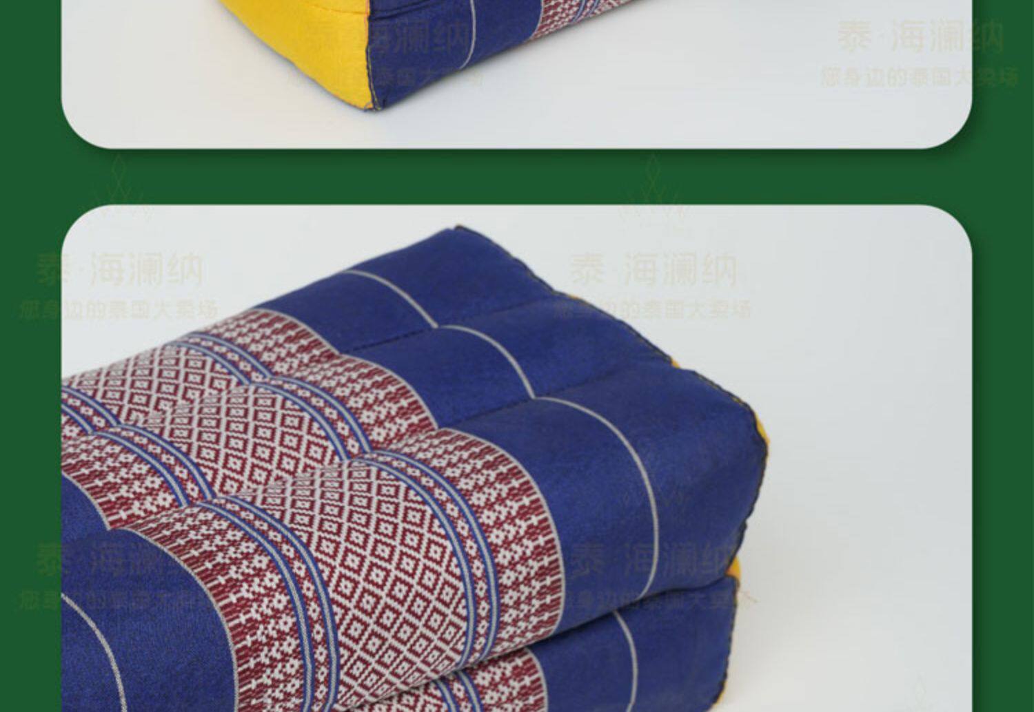 Подушка 泰国东南亚 专用手臂枕木棉枕榻榻米按摩店spa店烫金按摩枕