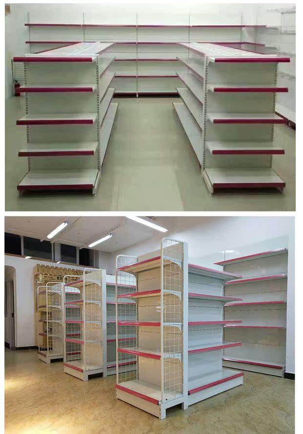 Kệ siêu thị cửa hàng tiện lợi văn phòng phẩm siêu thị hai mặt siêu thị kho kệ thuốc tây y tủ tây lỗ tấm kệ - Kệ / Tủ trưng bày