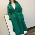 2019 mùa thu và mùa đông mới Hàn Quốc phong phú nước chị em gợn sóng hai mặt áo cashmere nữ dài len - Accentuated eo áo áo dạ kiểu hàn quốc Accentuated eo áo