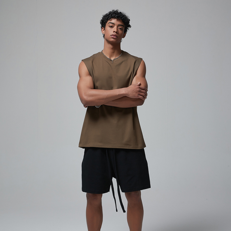 Black Technology Zero-Feel Quick-Drying Sports Muscle Vest for Men, Trendy Quick-Drying Basketball Fitness Sleeveless Loose T-Shirt