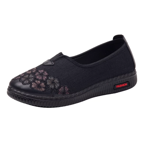 Слипоны, обувь, нескользящие туфли для матери, для среднего возраста, мягкая подошва