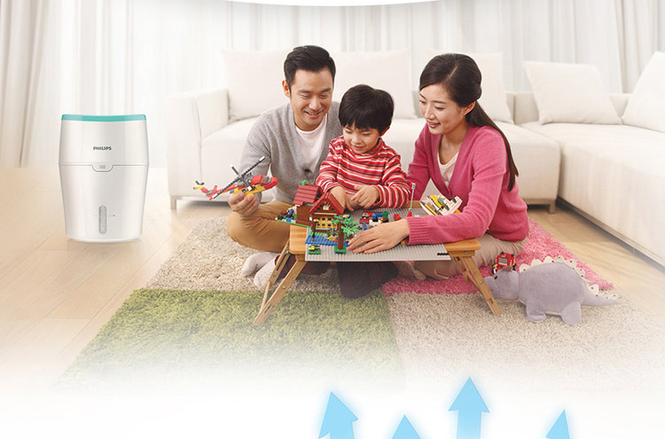 Máy tạo độ ẩm Philips HU4801 máy làm ẩm không khí nhỏ bay hơi lạnh văn phòng tại nhà câm công suất lớn - Máy giữ ẩm máy tạo độ ẩm panasonic