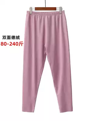 Autumn and winter velvet fever warm pants women plus velvet thickened inner wear no trace inside pants 200kg loose large size sanitary pants