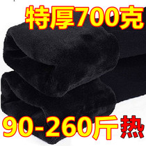 200 pounds fat mm winter leggings plus fat plus size high waist plus velvet thickened boots wear warm pants outside women