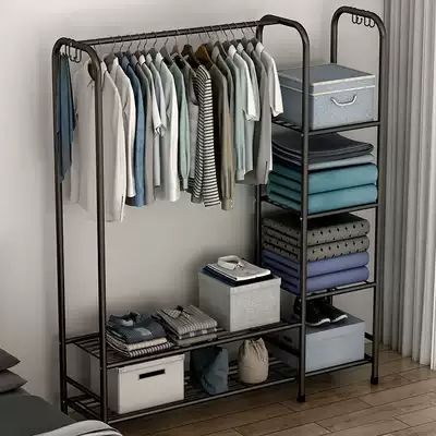 Simple wardrobe hanger wardrobe open rental room modern household large capacity iron frame bedroom collection NS