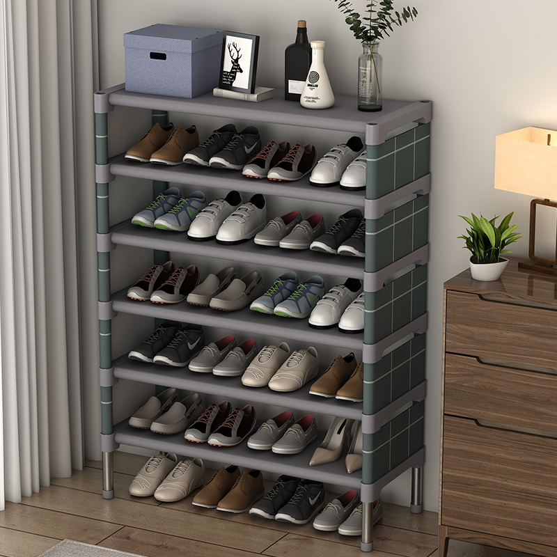 Simple shoe rack doordoor household household household artifact rental accommodation dust-proof economy large-capacity shoe cabinet new