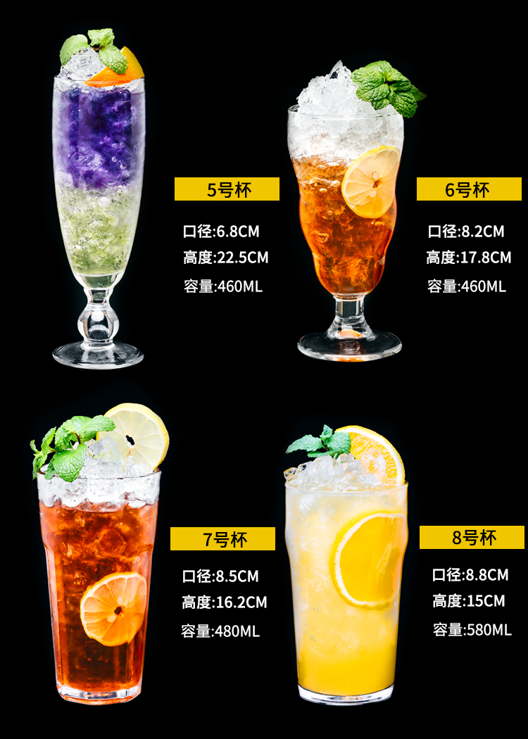 Cốc thủy tinh cốc nước lạnh uống cốc chén trà nhà sáng tạo lớn uống cup cát ice cup ice cream milkshake cup bình ủ cháo lock&lock