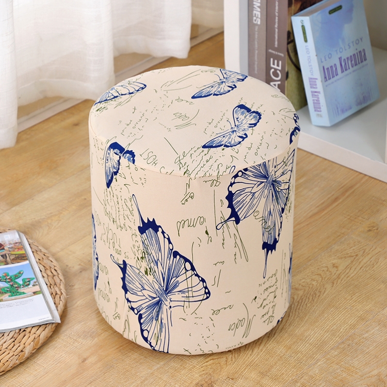 Cover jacket simple bed cover set stool sofa stool round stool cushion cover stool cover cloth art all-bag dust-proof pier cover shoe stool