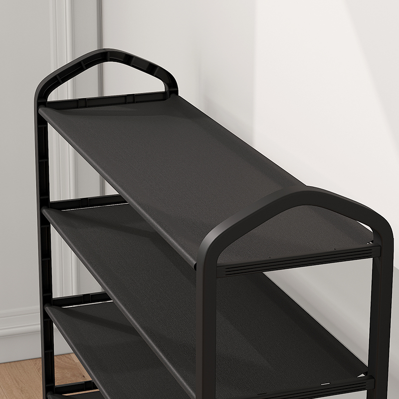 New 2021 entry-level small shoe shelf layered partition simple door dormitory small household stainless steel economy