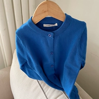 Синий, хлопковый, эластичный