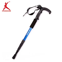 Ánh sáng trekking cực leo núi ngoài trời leo núi leo núi stick 4 phần T xử lý kính thiên văn nạng du lịch thiết bị leo núi gậy leo núi gấp gọn