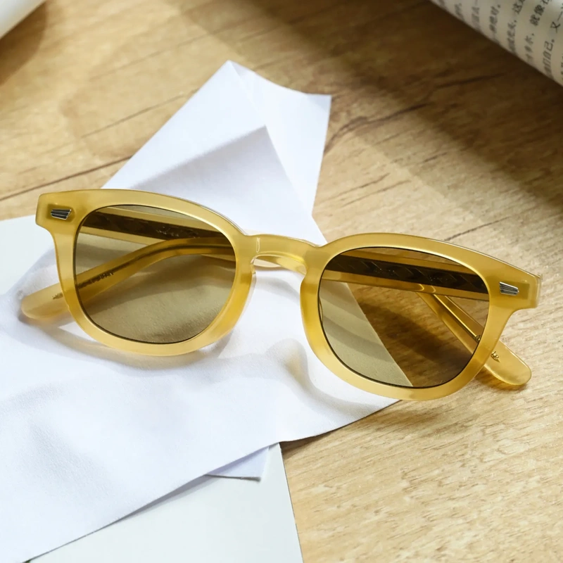 2026 New Model Eleventh Anniversary Collaboration Chengdu Limited Edition Lemon Yellow Sunglasses Handmade Eyeglass Frames for Men and Women