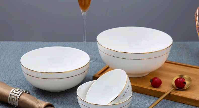 Jingdezhen porcelain bowl up phnom penh ipads porcelain tableware products to be 7 inches large bowl of beef noodles in soup bowl