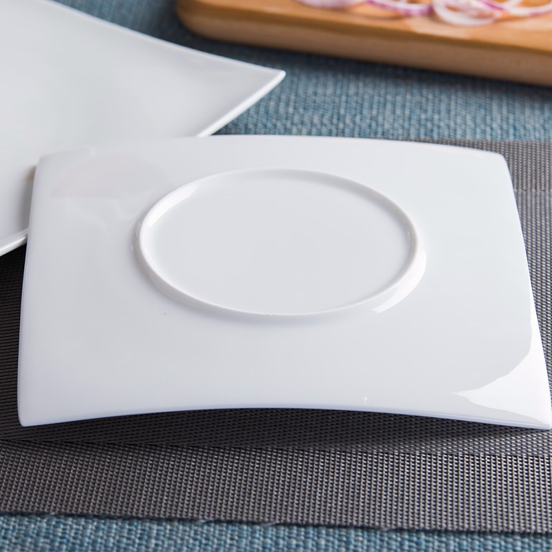 Square plate ipads porcelain white beefsteak dish dish plate shaped flat plates pasta ceramic plate