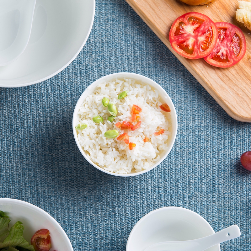 Pure white rice bowl 4 to 8 inches the bowl of soup bowl bowl of ipads China best Australia rainbow such use tableware ceramics rice bowls