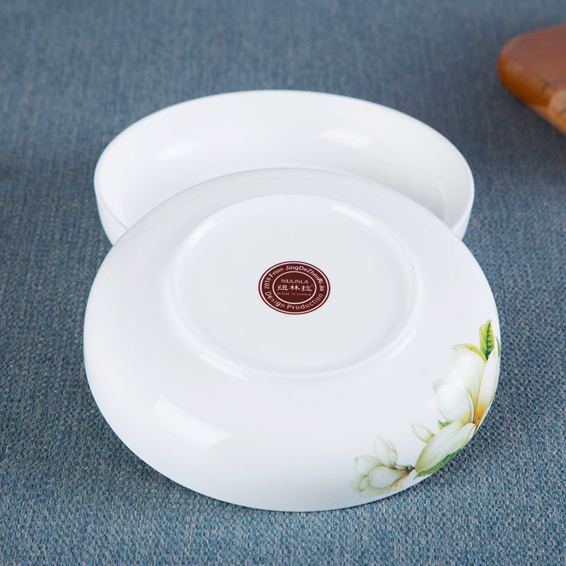 Home nest dish circular plate ipads porcelain ceramics deep dish soup plate paella dish dish of Japanese - style tableware creative characteristics