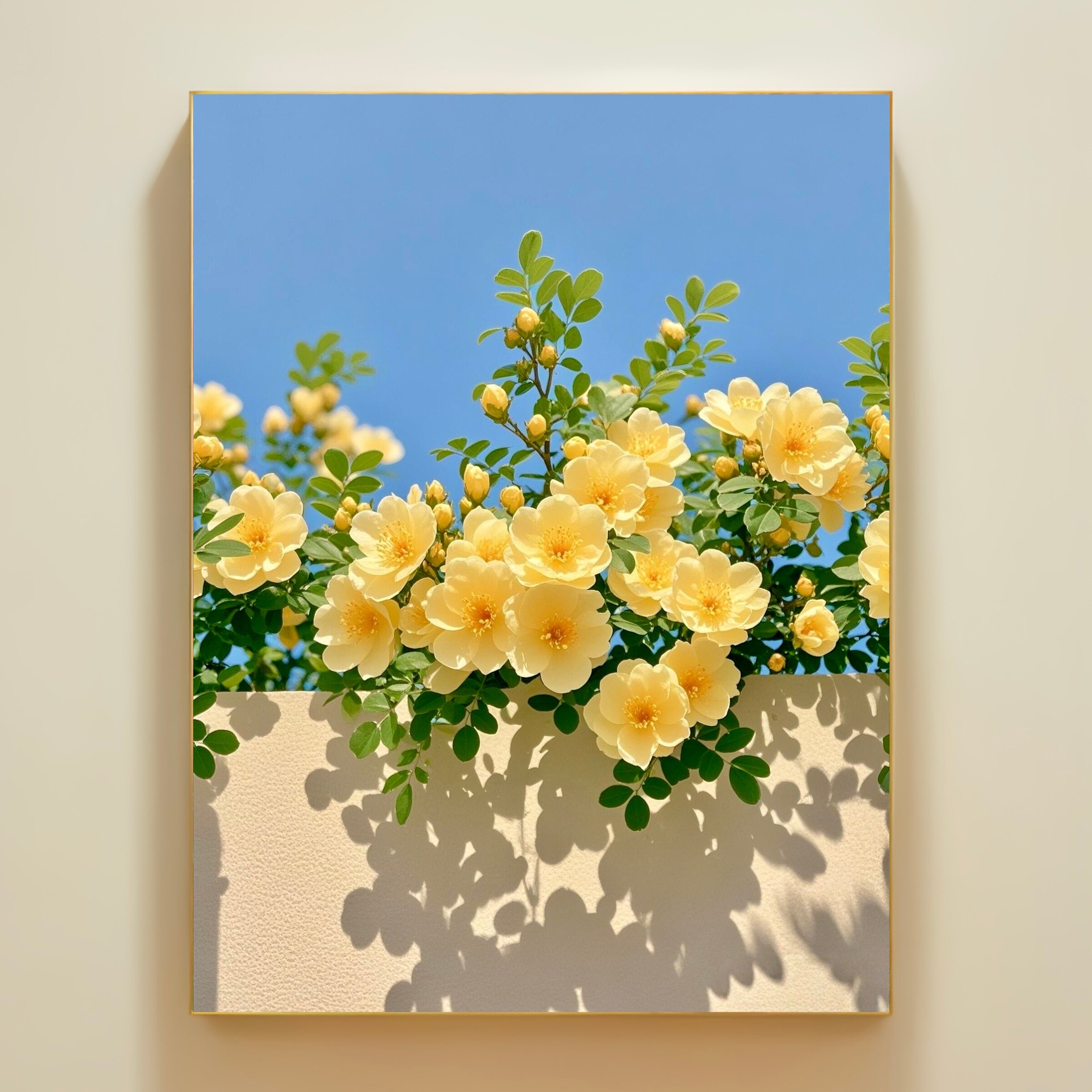 春天鲜花diy数字油画填色画成人画画减压涂色画电表箱挂画装饰画