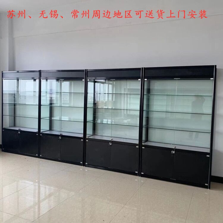 Glass display cabinet Gift model Toy cosmetics model Household commercial transparent glass cabinet Sample display stand