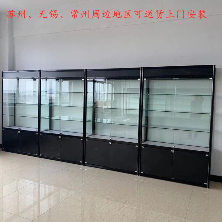 Glass display cabinet Gift model Toy cosmetics Hand-made household commercial transparent glass cabinet Sample display stand