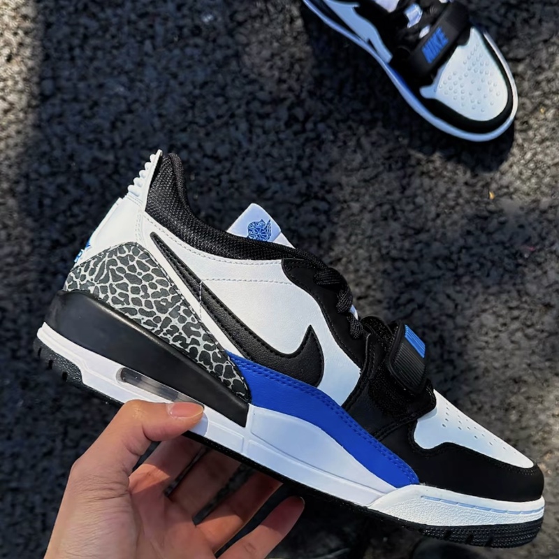 Nike / Nike Air Jordan Legacy312 White, Black and Blue Retro Women's Basketball Shoes Cd9054-114
