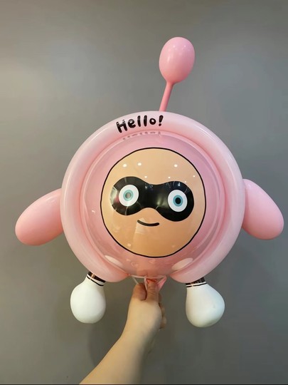 2025 Internet Celebrity Flying Eggman Party Kuromi Leuchtender Ballon Nachtmarktstand Bobo Ball In der Luft schwebender Kinder-Cartoon