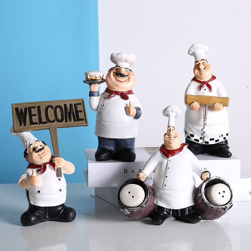 Restaurant Kitchen Model Room Soft Decoration Chef Style Atmosphere Photo Props Hotel Store Opening Decorations