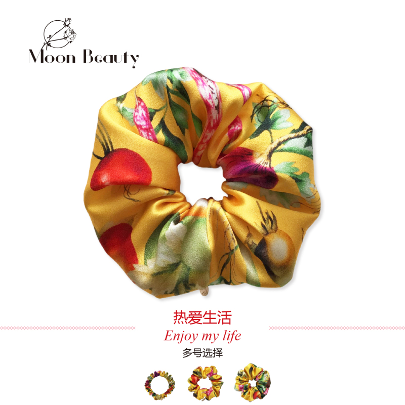 Life Loves Life, Silk Hair Ties, All-Season Delicacies, Bright Temperament, Yellow Large and Small Intestine Hair Ties, High-End Hair Accessories Life Loves Life, Silk Hair Ties, All-Season Delicacies, Bright Temperament, Yellow Large and Small Intestine Hair Ties, High-End Hair Accessories