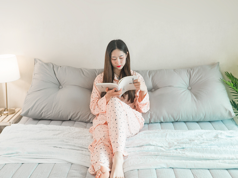 Bông tam giác đệm dài đầu giường tựa lưng lớn có thể tháo rời giường đôi trên gối vành đai phòng ngủ giường mềm túi - Trở lại đệm / Bolsters bộ chăn gối ngủ văn phòng giá rẻ