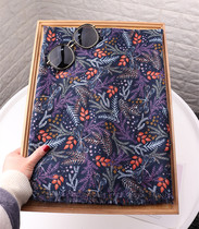 2020 spring and summer new plant flowers cotton shawl scarf women dual-purpose air conditioning sunscreen scarf silk towel