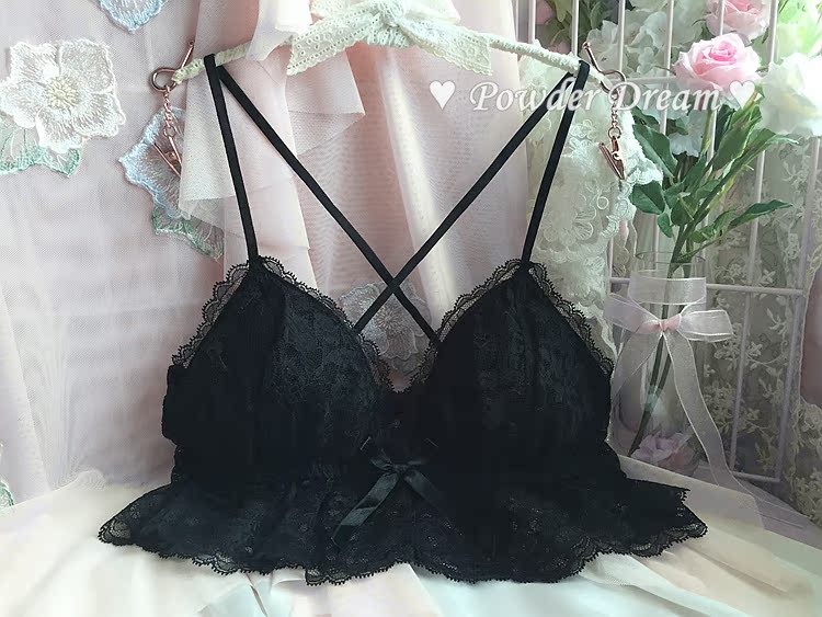 子 * Đầm ren đẹp toàn phần Kiểu dáng vest mỏng không có vòng ngực bằng thép ~ áo lót 