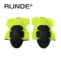 Pull wind ride RUNDE KS fluorescent green electric motorcycle knee pads ride warm professional fallproof detachable CE protective gear