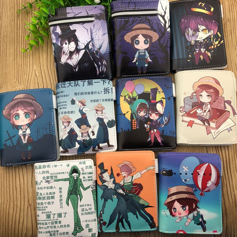 Total anime movie game surrounding exposure Japanese manga banknotes non-silk wallet fifth personality children's pu printing wallet