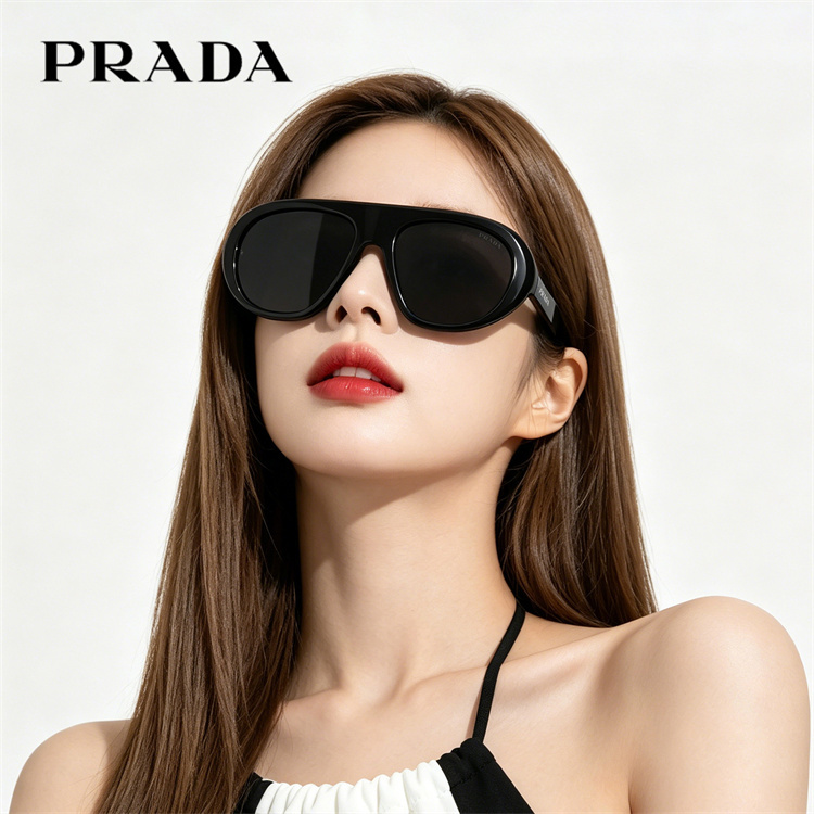 Gift Prada Sunglasses Retro Large Frame Sunglasses for Women High-End Trendy Street Style Glasses C05 Gift Prada Sunglasses Retro Large Frame Sunglasses for Women High-End Trendy Street Style Glasses C05