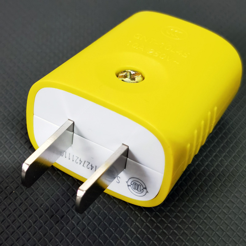 Bull engineering plug 10A power cord connector 2-pin detachable wiring two-pin hole does not rot 10L4S