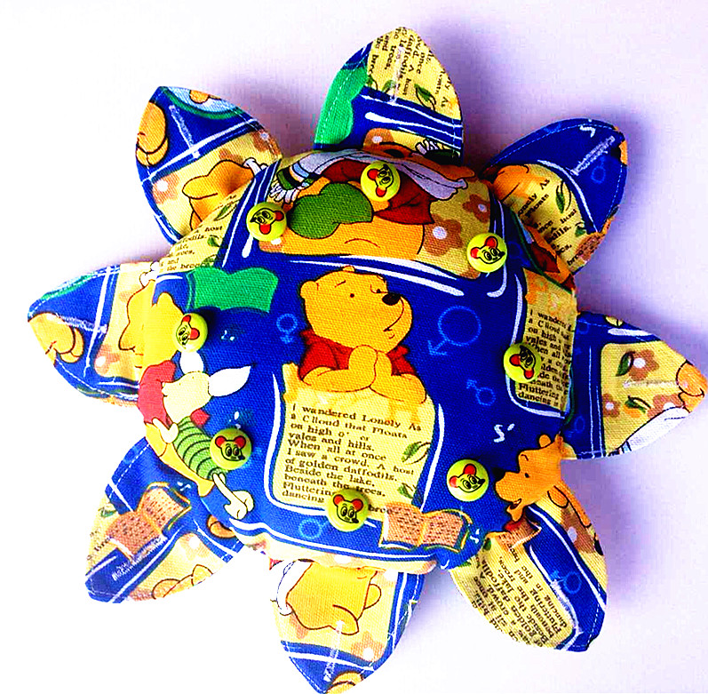Handmade Cloth Art Children 8 Leaves Flying Disc Kindergarten Homework Soft Flying Saucer Parenting Outdoor Toys Delivered Shuttlecock