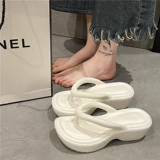 Сланцы на платформе, высокие слайдеры, нескользящие тапочки, пляжная обувь для отдыха