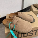 Кожаная обувь на платформе, флисовые тапочки для влюбленных для отдыха, из натуральной кожи