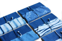 Blue Sequel White Clan Zdyeing Notebook Notepad Speed Writing This Set Pure Cotton Pure Natural Plant Dye Customizable