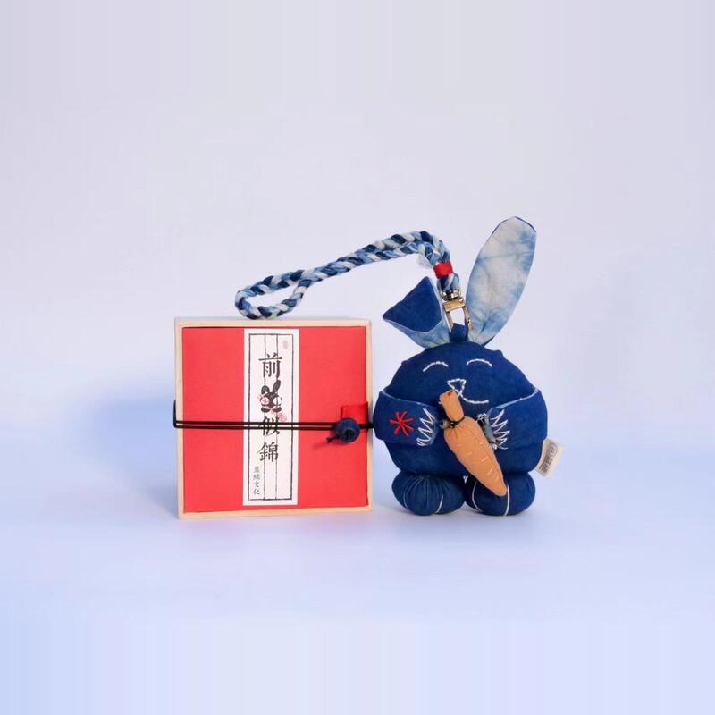 Lanxuan 12 Zodiac Bai Zhan Tie-Dye Original Souvenir Series/Dye-Dye Year of the Rabbit Zodiac Souvenir Tie-Dye Bunny