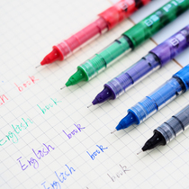 White snow direct type ball pen quick-drying gel pen test gel pen students use P1500 quick-drying 5-color ink