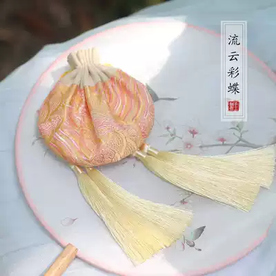 Car sachet sachet pendant Chinese style gift Handmade ancient style double tassel pendant fragrance bag Hanfu accessories carry