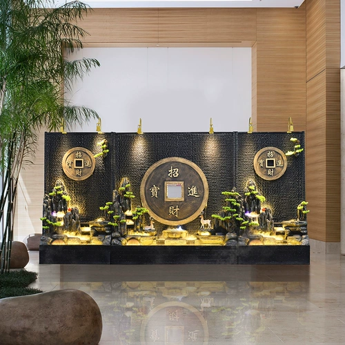 Rochest Mountain Fountain Five Emperor Copper Copper Gift Living Room Company Office Offic