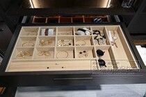 (Xiaojia Hardware) Kubo Cloakroom Jewelry Box storage box Damping Clothes Basket Plaid Pumping Damping Adjustable