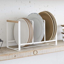 Japanese kitchen bowl tray modern simple pot cover rack three grid kitchen rack iron portable storage chopping board rack