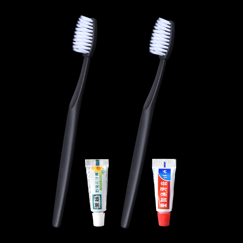 Soft toothbrush, toothpaste, hotels, hotels, cartons, soft film packaging, disposable family baths, special guest houses
