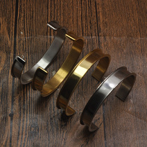 High-end hardware bracelet bracelet bracelet core bracelet blank 304 stainless steel manual polishing and polishing interface embedded type