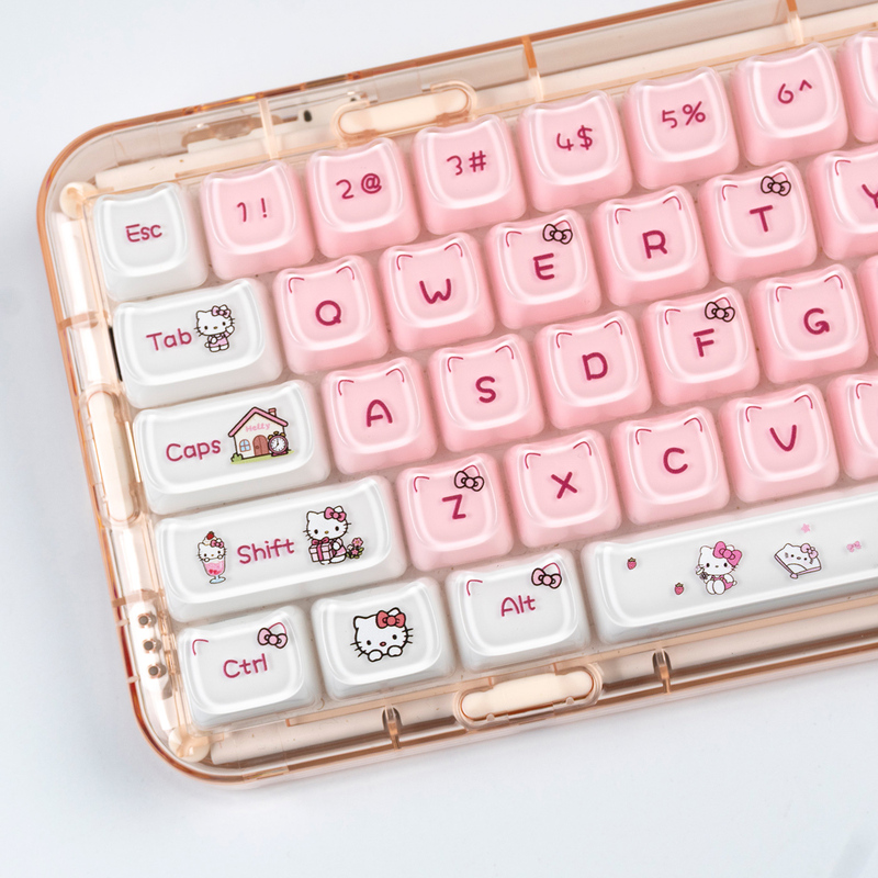 Hello Kitty Sanrio My Melody Keycap Crystal Jelly Mao Is Highly Compatible with Maichong Wooting
