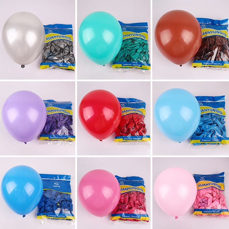 Xuan luck ball 10-inch round balloon visit to the United States 230g balloon 10-inch matte balloon 100 packs