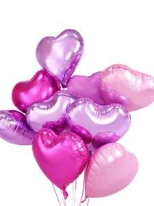 18-Inch Gradient Color Wedding Heart-Shaped Balloon